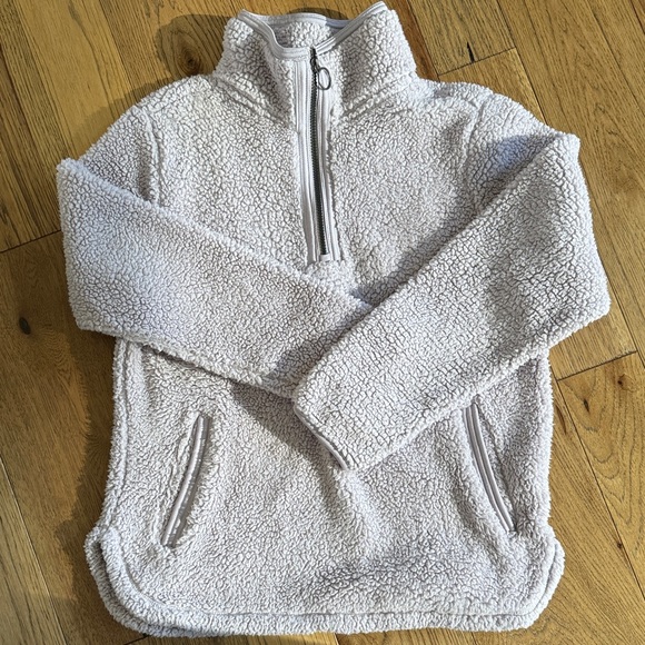 Cozy Sherpa Tops - 😊Cozy Women’s Sherpa Plush Quarter-Zip Jacket in Lavender